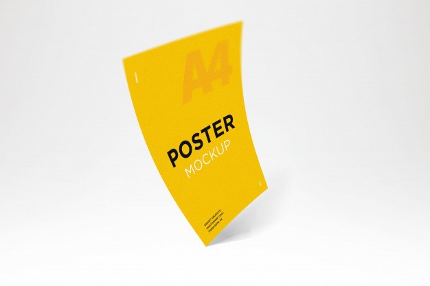 Colorful poster mockup Premium Psd. See more inspiration related to Brochure, Flyer, Poster, Mockup, Business, Template, Brochure template, Leaflet, Colorful, Flyer template, Stationery, Elegant, Poster template, Creative, Booklet, Business flyer and Business brochure on Freepik.