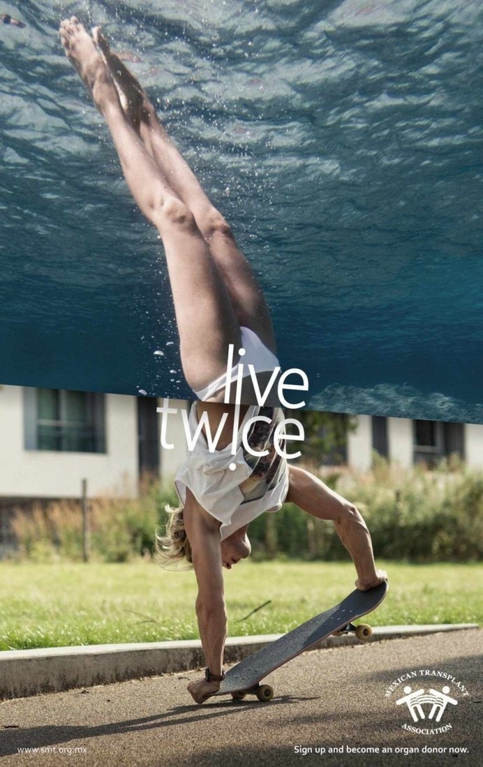 Mexican Transplant Association: Live twice #inspiration #advertisement