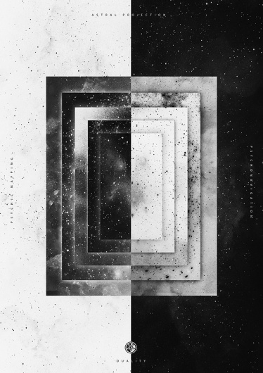 B&W on the Behance Network #white #space #black #stars #cosmos #buenos #and #nicolas #astral #lalli #aires