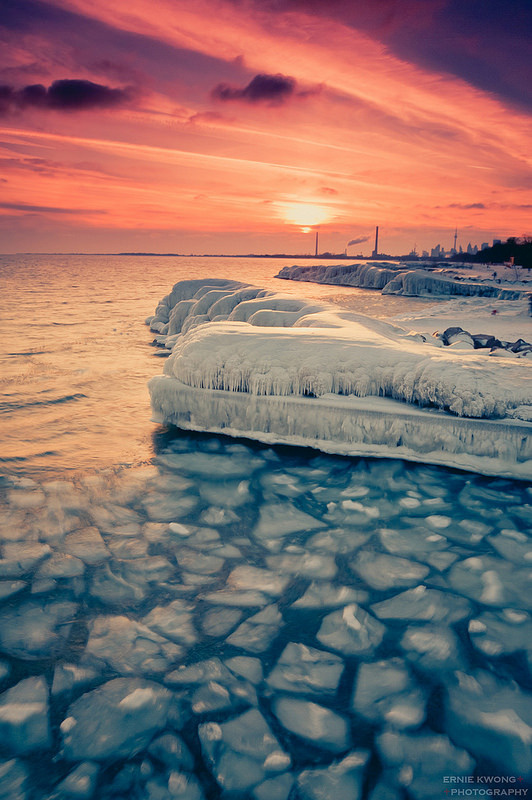 photo #ice #orange #fire