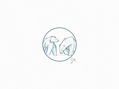 Project WIP #polar bears #logo #sketch