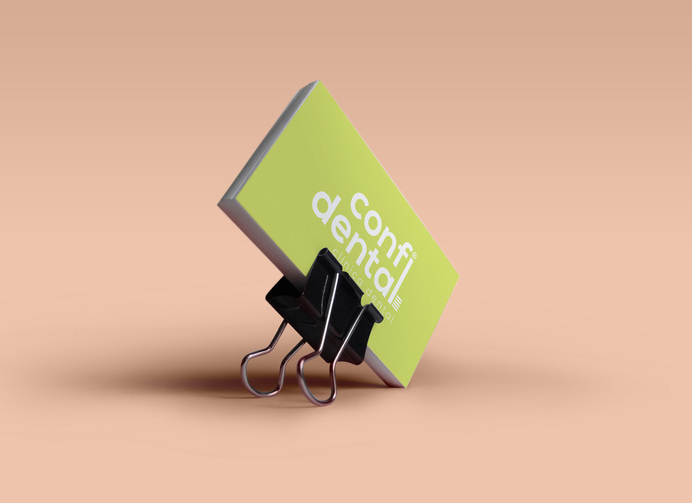 Confidental - objesion #dental #card #clinic #business