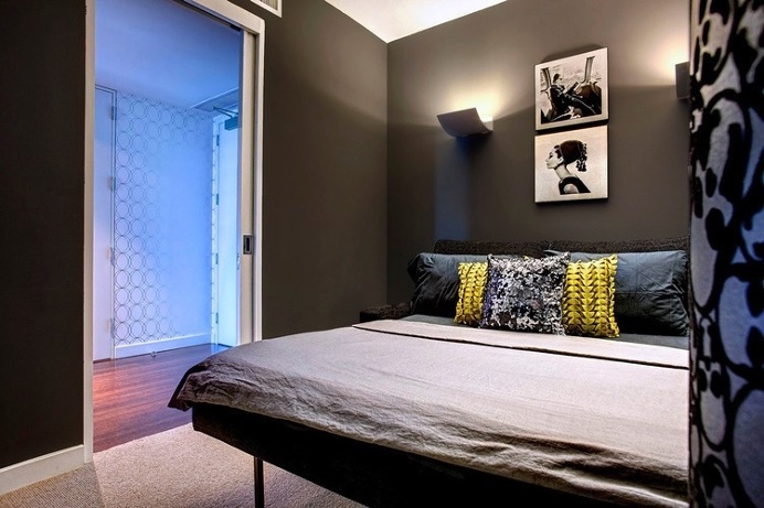 apartment, interior design, guest bedroom