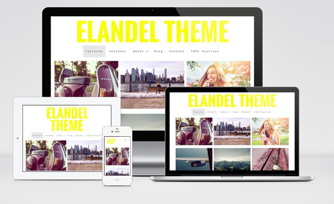 Elandel : Free Responsive Photography WordPress Theme