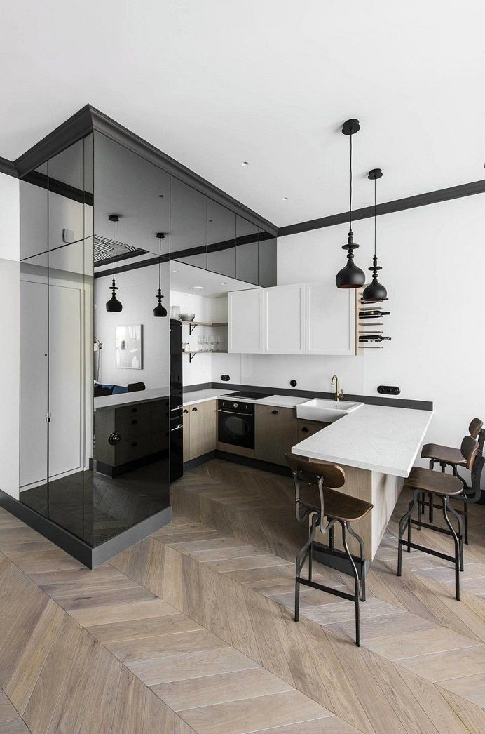 Vilnius Old Town Apartment with a Mix of Modern, Vintage and Industrial Style 3