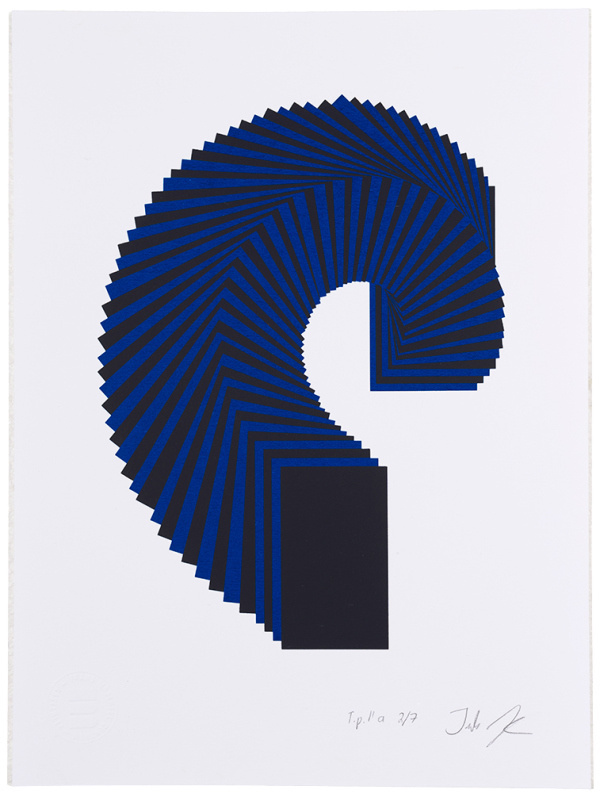 If needed - this kind of design shows movement really well. like a stack of "GALAXY GALA"
