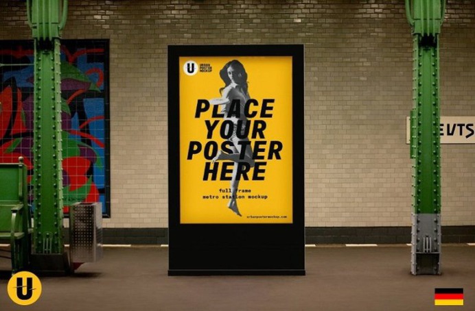 Subway Poster Mockup