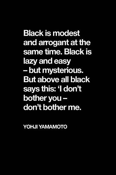 Black #type #yohji #yamamoto