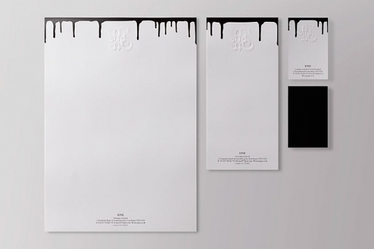 Ben Eine | Identity Designed #emboss #branding #contrast
