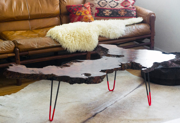 wood knotty table #furniture
