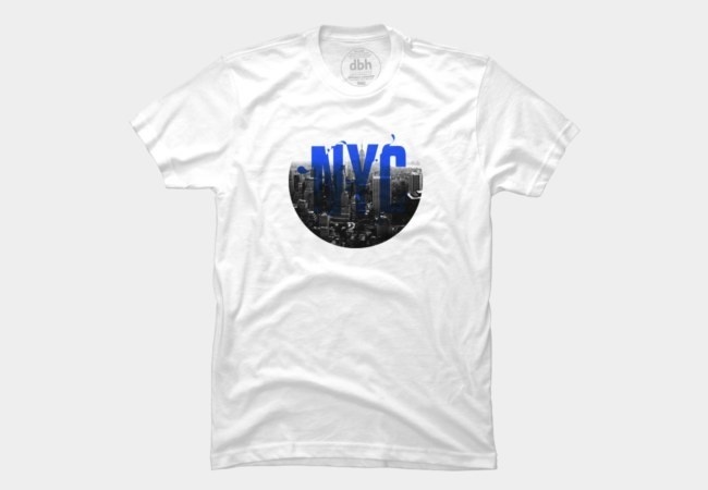 Visual way to rep the city of New York. #city #typography #shirt #york #blue #new