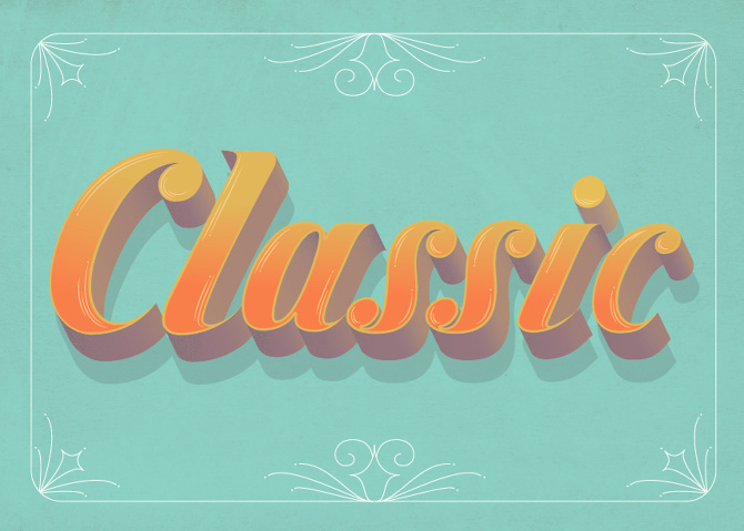 #Classic #lettering #illustration