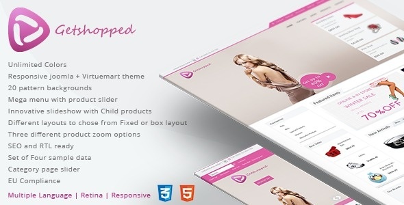Getshopped - Responsive Joomla Template #template #responsive #30 #joomla
