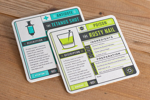 55his_PoisonCoasters_03 #beer #illustration #mat #typography