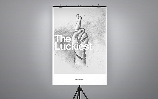 The luckiest - ignacio fretes #design #illustration #minimal #poster #typography