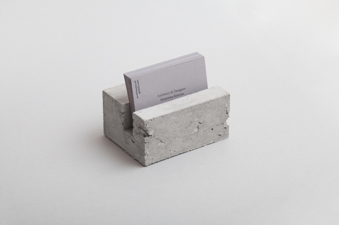 golden concrete business card architecture gold architect best modern minimal structure beton foil print printing technique beautiful design