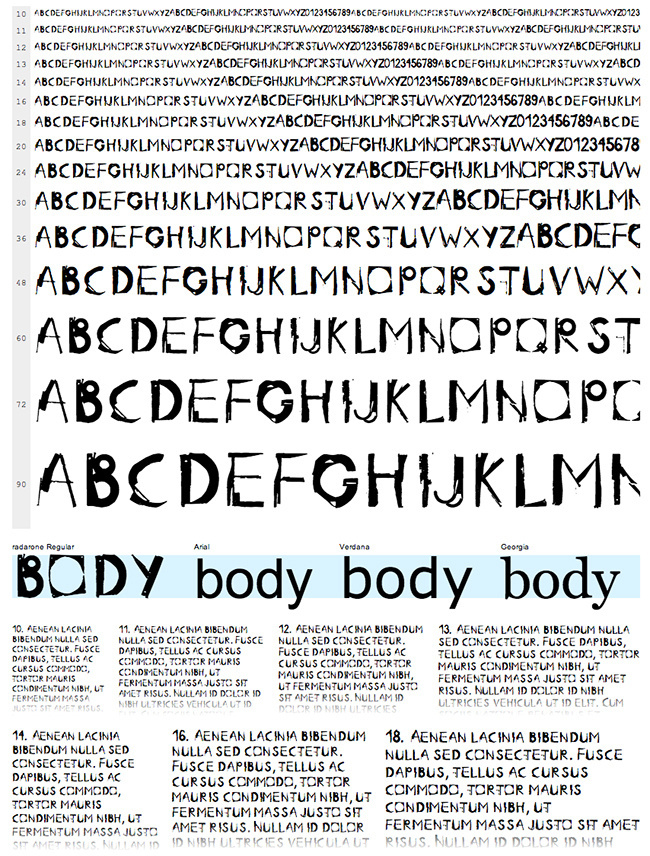 Fontface Radar.One #font #radarone #design #fontface #typo #typography