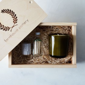 Vermont Wood Candles & Gift Box - candle gift box