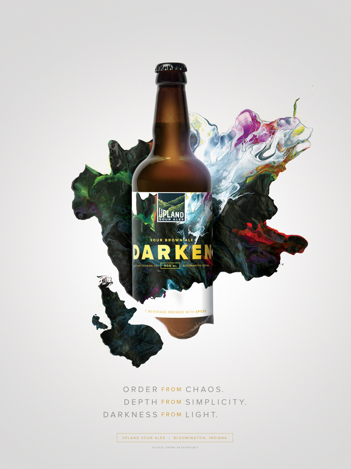 Upland Sour Ales: Darken #Upland #Sour #Beer #Bottle #Packaging #Cina #Poster