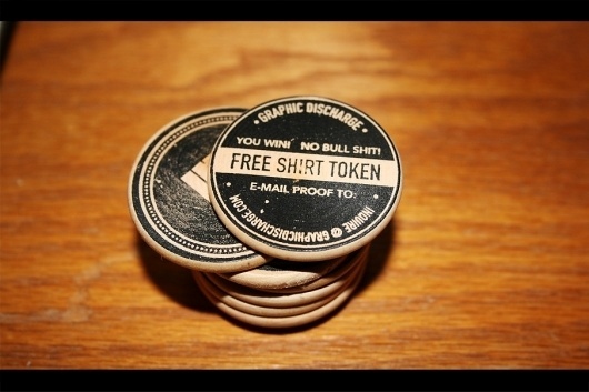 Graphic Discharge #object #wood #nickels #promo