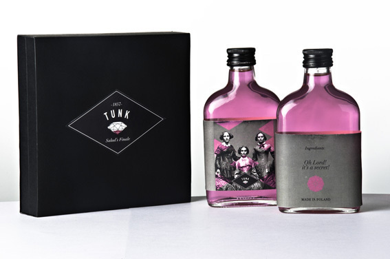 TUNK salad's finale on the Behance Network #licour #pack #bottle