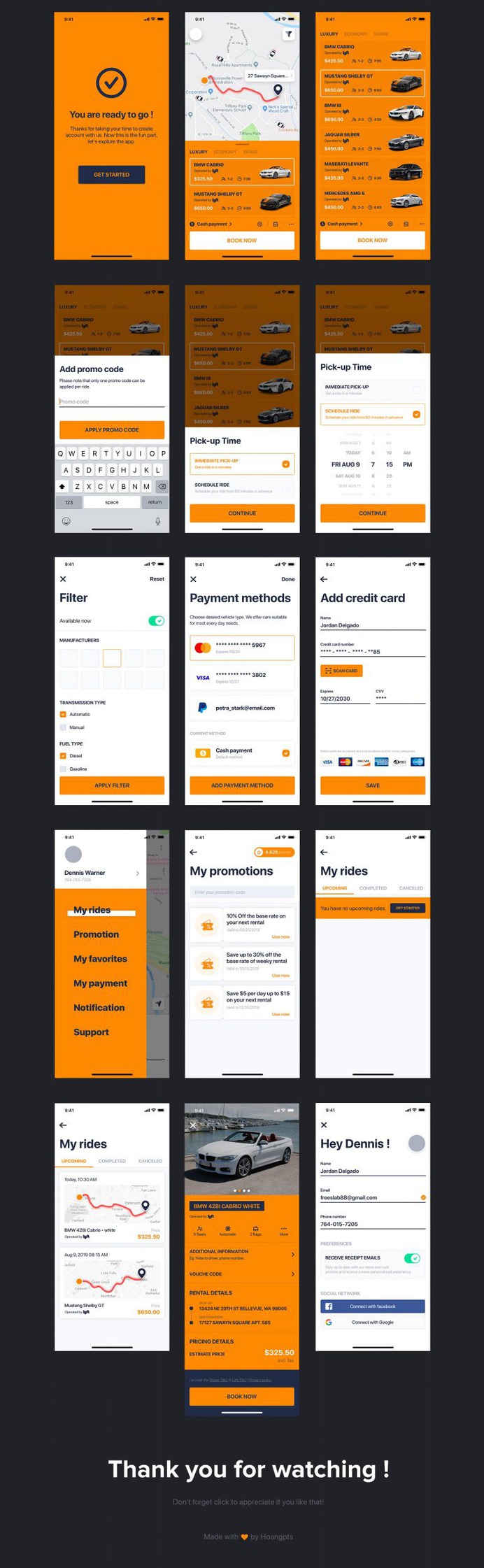 JONGO – Sketch Car Rental App by hoangpts