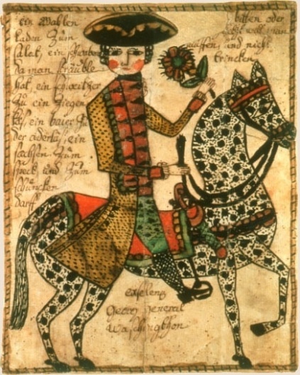 Google Image Result for http://www.nps.gov/museum/exhibits/revwar/image_gal/indeimg/web_exhibit/ygwhorsebk.jpg #fraktur #design #folk #art