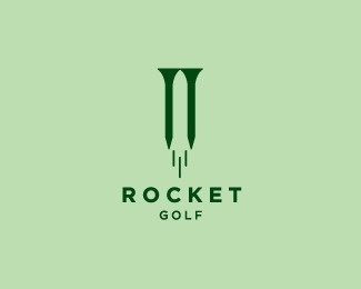 Rocket Golf by Sean Heisler #golf #logo #rocket #idea