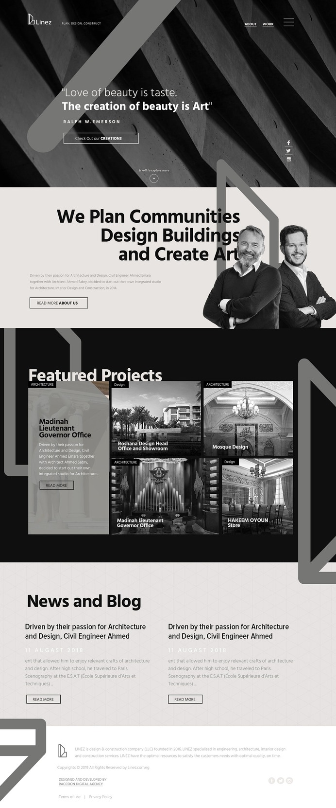 LINEZ Studio Website Design on Behance