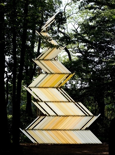 Flame (Gate) : Yochai Matos #art #installation #light #fluorescent #yochai matos