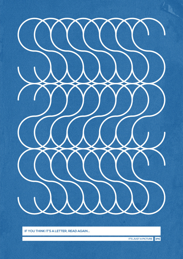 Nonsense - Hadrien Degay Delpeuch #nonsense #vector #print #poster #blue #paper