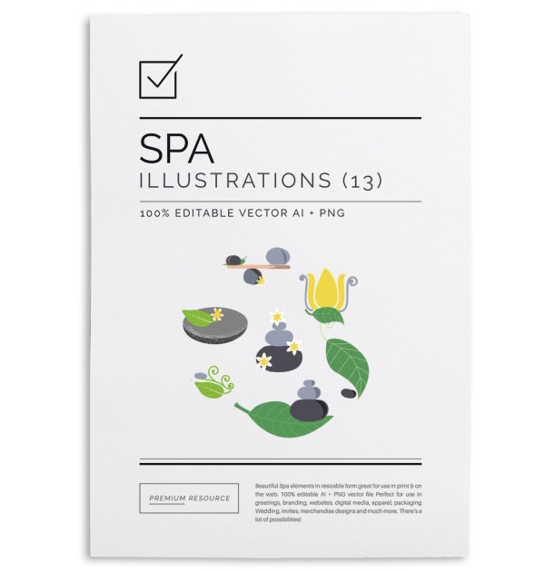 Spa Logo & Clip Art Set $8.00 Use this beautiful Spa clipart set to make your own logos connected with the beauty and spa industry. The set'