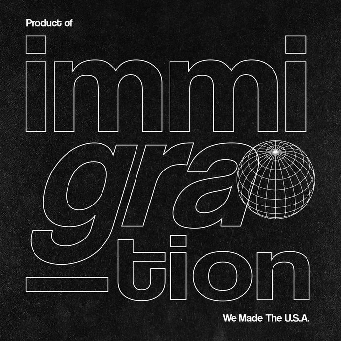 We Made The U.S.A. #roscoflevo #jensanchez #bradfuture #wethemus #art #design #agency #branding #productofimmigration #america #immigration #poc #madeintheusa #graphic