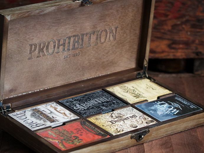 Prohibition Box Set by Mike Clarke #logotype #lettering #branding #packaging #design #liquor #logo #illustration #identity #type #package #typography