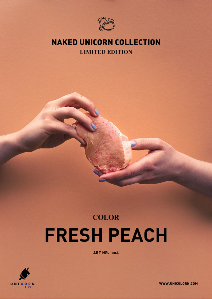 naked unicorn meat food packaging package design best beautiful inspiration sweden swedish www.mindsparklemag.com