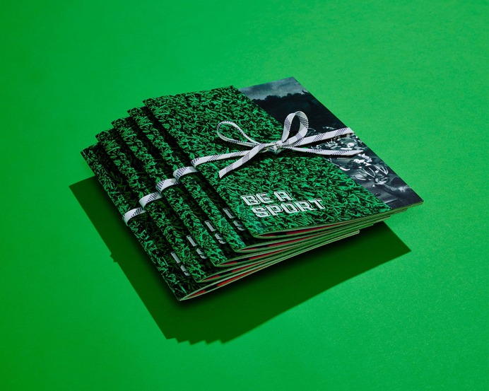 Be a Sport Editorial - Mindsparkle Mag The White Room designed Be a Sport Editorial. How do you mix art and sport? You bundle them up in a nice little package and wrap it (literally) with a hockey skate lace. #logo #packaging #identity #branding #design #color #photography #graphic #design #gallery #blog #project #mindsparkle #mag #beautiful #portfolio #designer