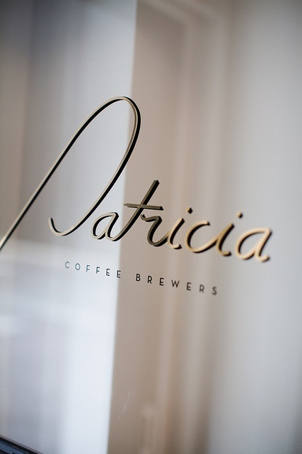 Typography(Patricia Coffee Brewers on Little William Street, Melbourne Australia, viaÂ fullfontal) #typography