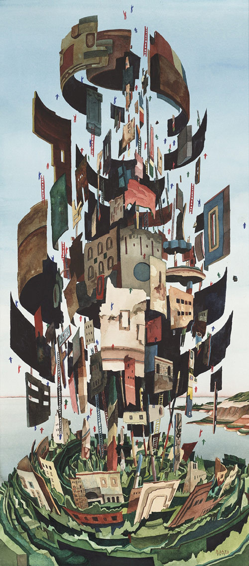 artist painter rob sato #buildings