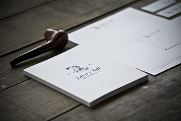 Joiner & Tuft on Behance #joinerandtuft #image #wood #brand #corporate #identity #pipe