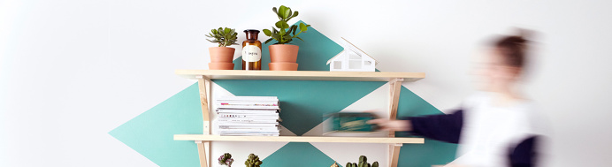 IKEA graphic minimalistic shapes in home furnishing