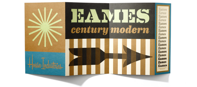 modern, mid-century, eames, typography, house industries