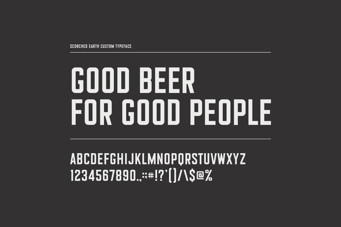 Scorched Earth Brewing Font Design by Knoed Creative