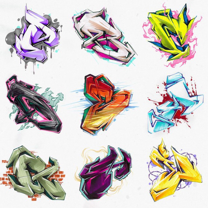 ALPHABET Graffiti Sketches