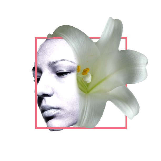 Feminine Image Manipulation by Instagram user @collaborativesouls #feminine #floral #pink #woman #photomanipulation