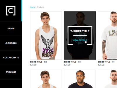 Coup Apparel Product Page #hover #state