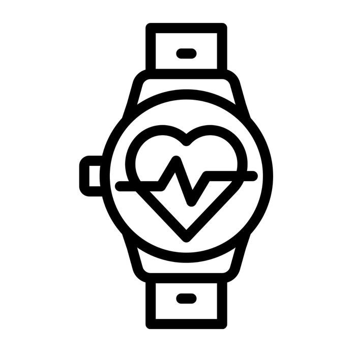 See more icon inspiration related to watch, heart, smart watch, time and date, healthcare and medical, heart rate, beats, electronics, device, sports, smart and technology on Flaticon.