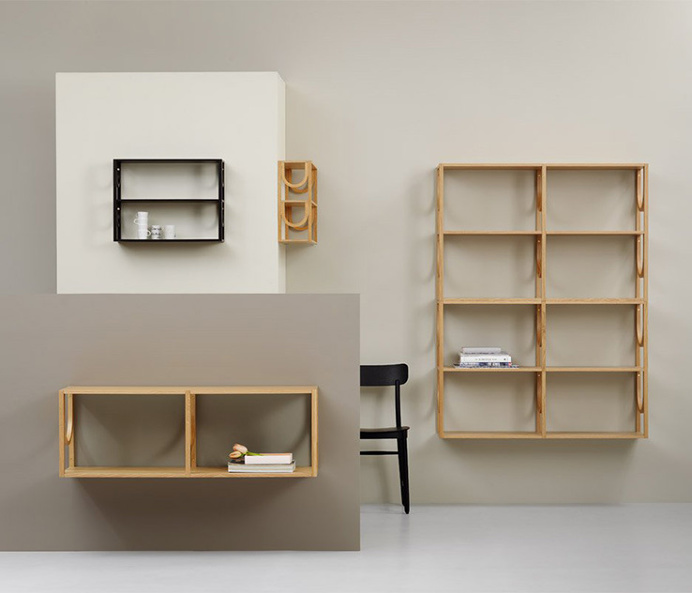 Arch-Inspired Shelving System by Note Design Studio - IPPINKA The arch-inspired shelving system by Note Design Studios is a simple yet powe