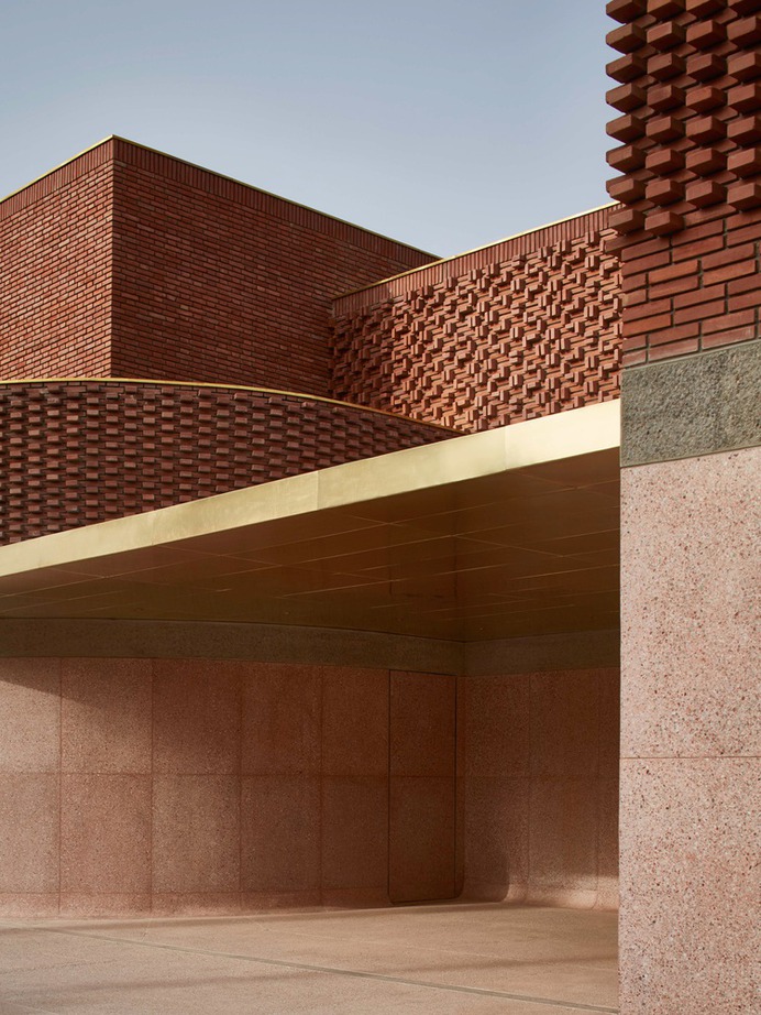Musée Yves Saint Laurent Marrakech / Studio KO,© Dan Glasser Facade