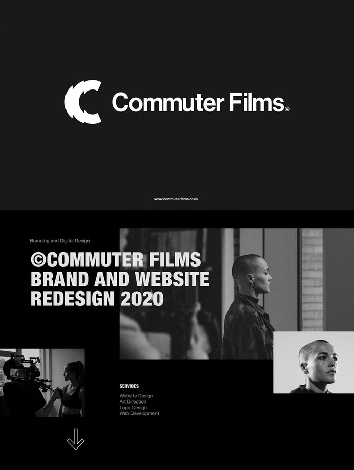 Commuter Films – Brand identity and website redesign