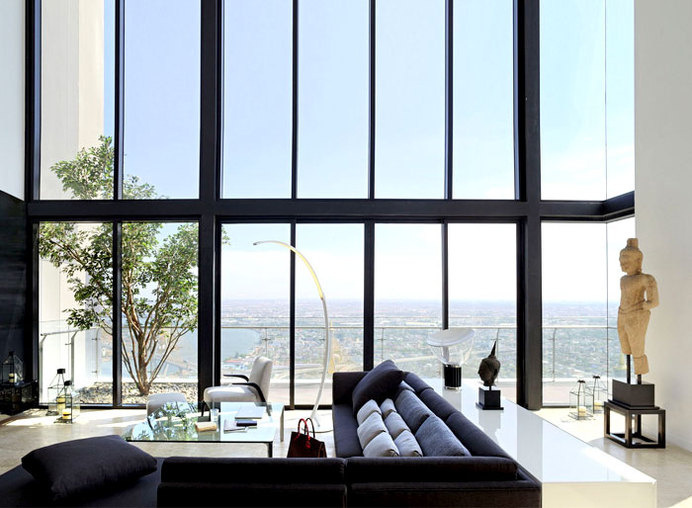 PANO Three Floors Penthouse Residence high sky luxury #interior #design #living #architecture #room